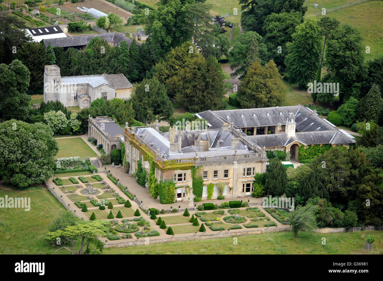 Kiddington Manor near Woodstock, Oxfordshire UK Stock Photo