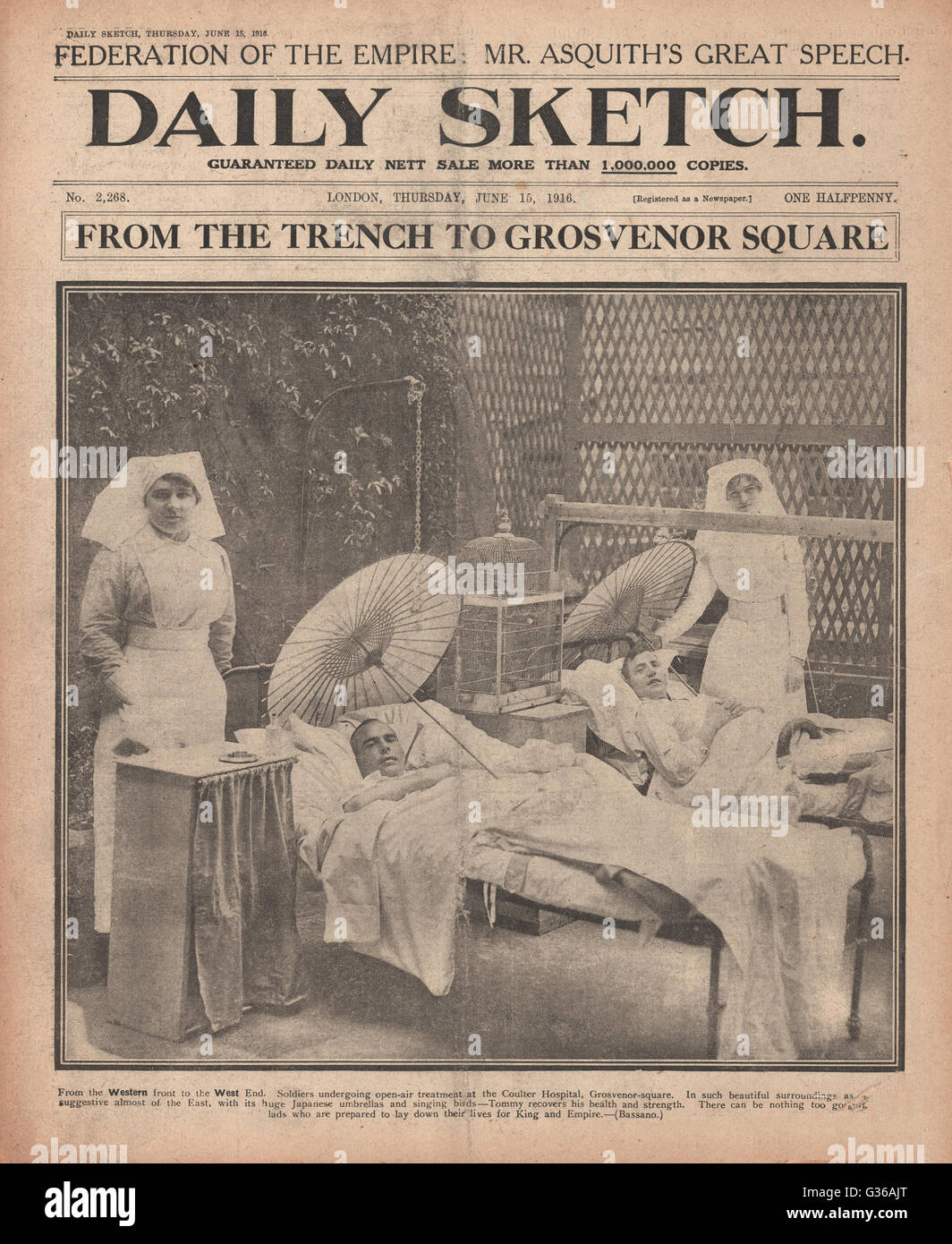 World war 1 british soldiers hospital hi-res stock photography and ...