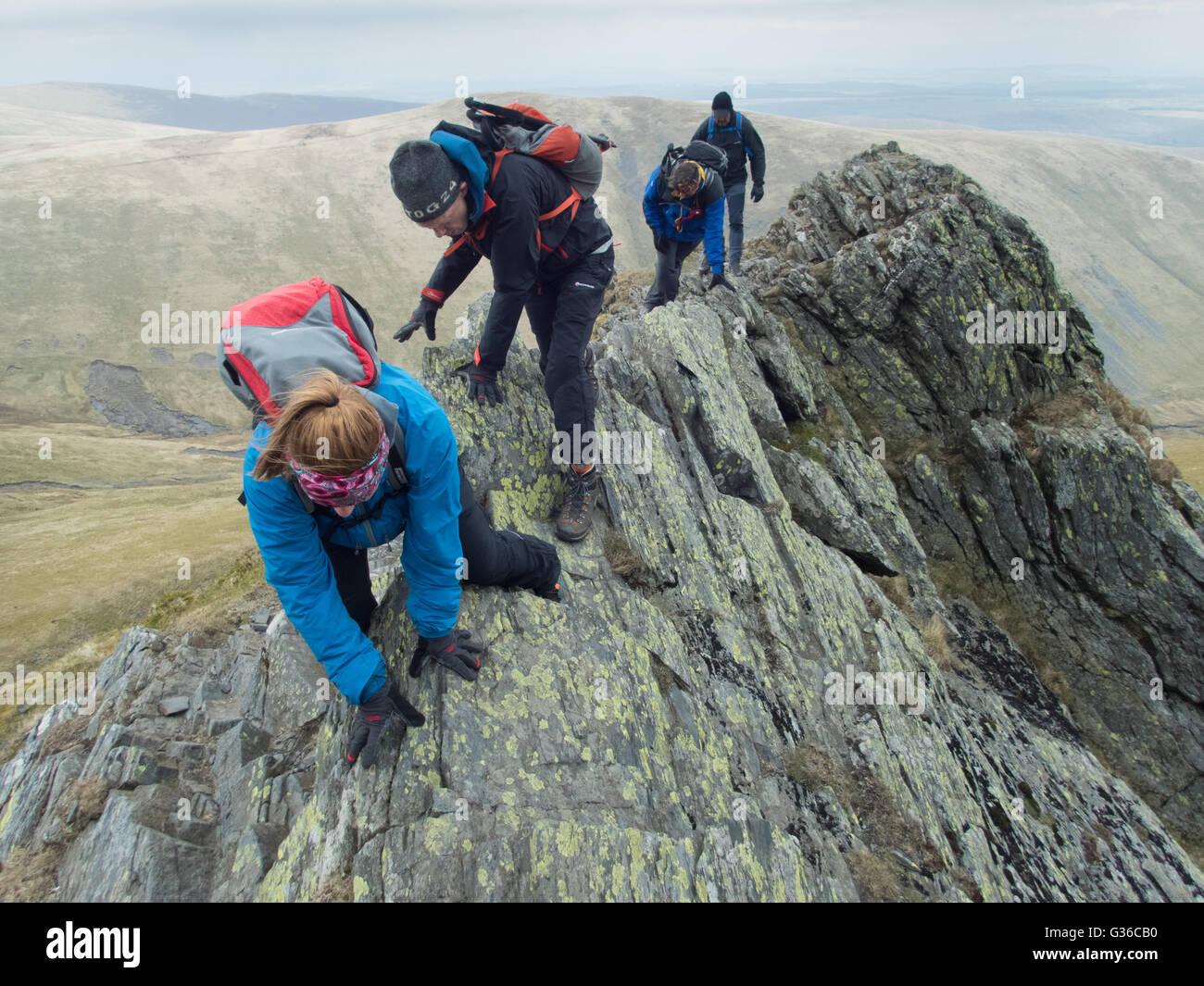 Blencathra sharp edge winter hires stock photography and images Alamy