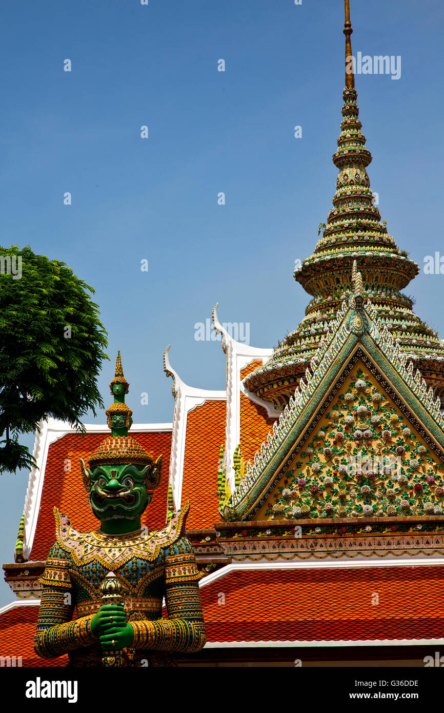 asia bangkok in temple thailand abstract cross colors roof wat sky and ...