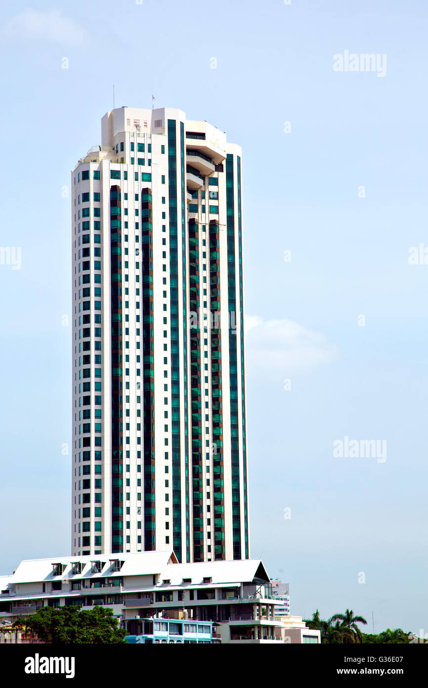 thailand bangkok office district palaces abstract modern building line ...