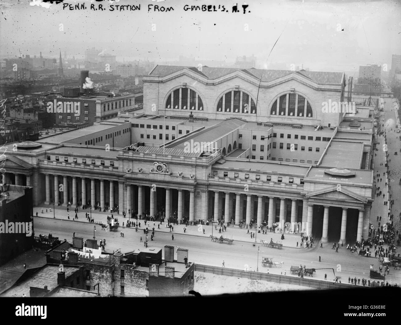 Penn Railroad Station in New York City. Photo taken from Gimbel's
