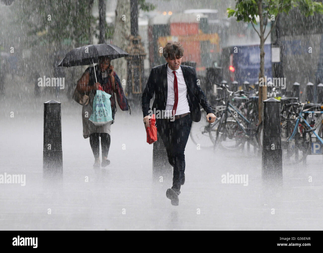 Walking in the rain essay image