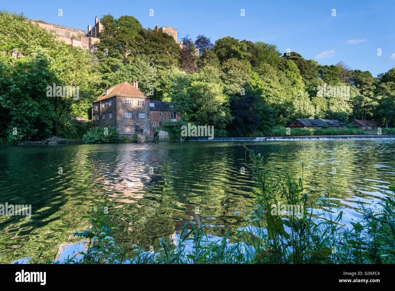 The river Wear in Durham City, England Stock Photo