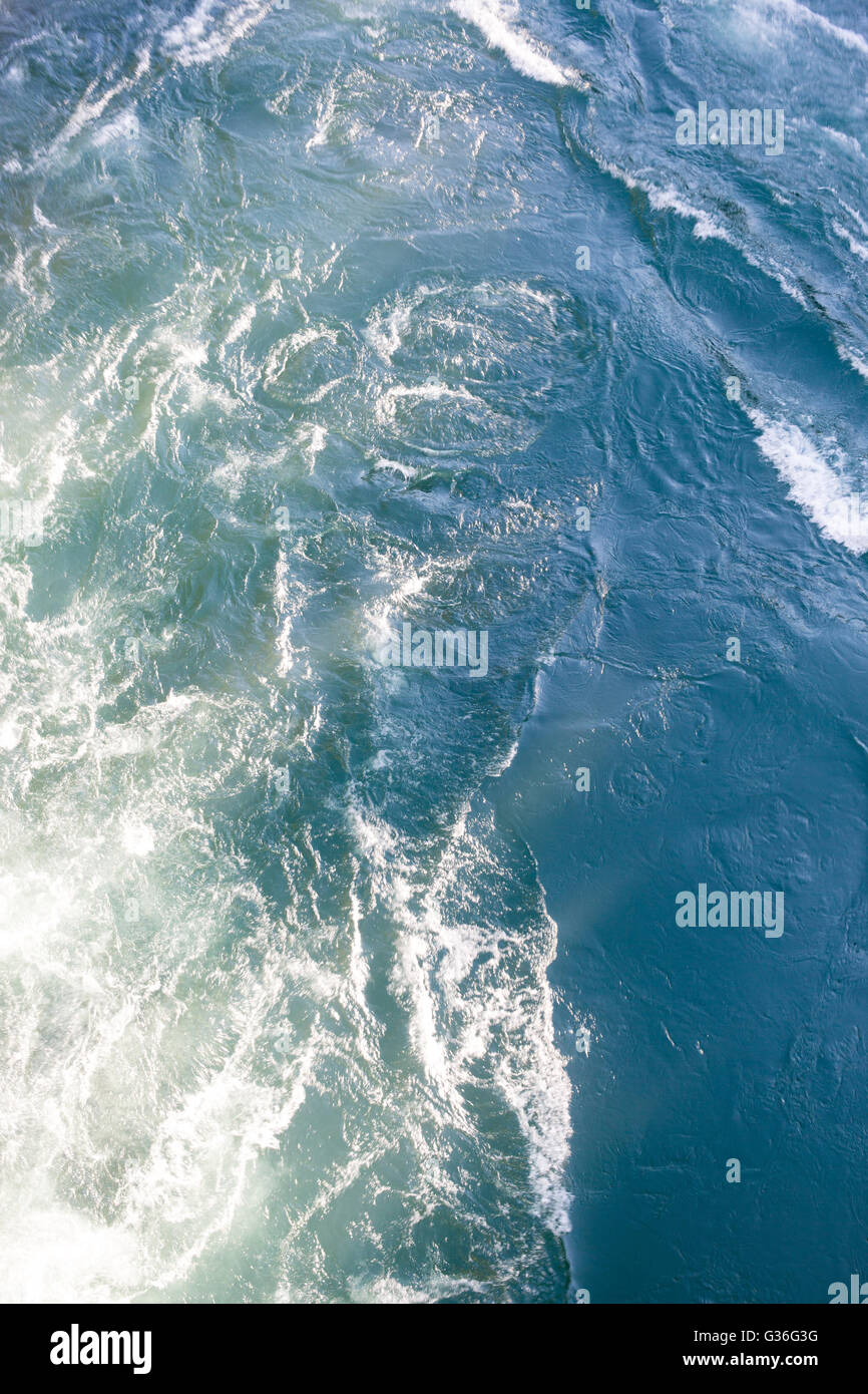blue sea with waves and foam Stock Photo - Alamy
