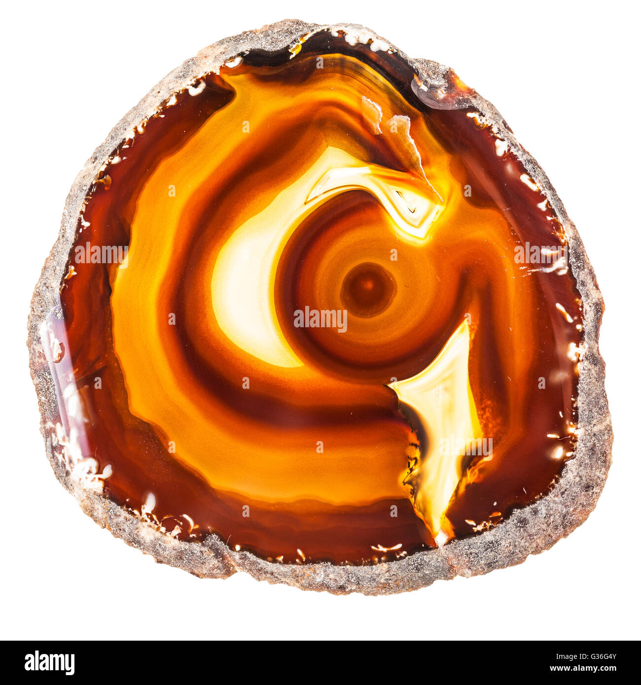 Brown and white quartz geode hi-res stock photography and images - Alamy