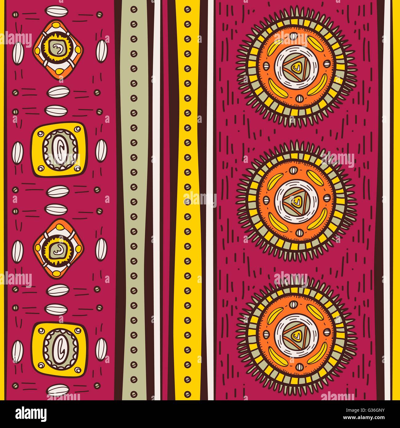 Pattern with ethnic motifs Stock Vector Image & Art - Alamy