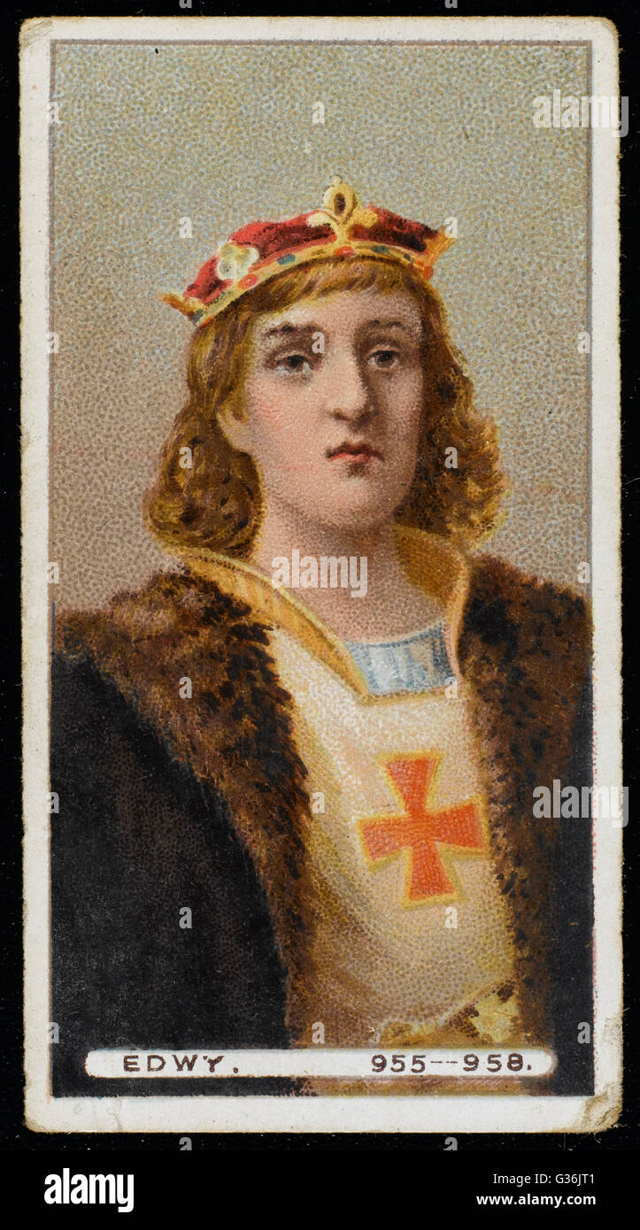 KING EADWIG (or EDWY) the Fair (941?-959) King of England (reigned 955-959  Stock Photo - Alamy