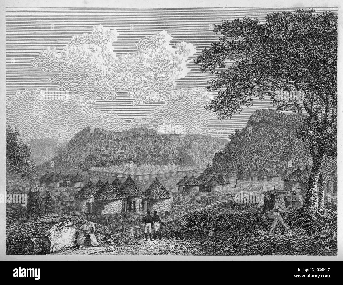 Mungo Park reaches Kamalia, Africa Stock Photo Alamy