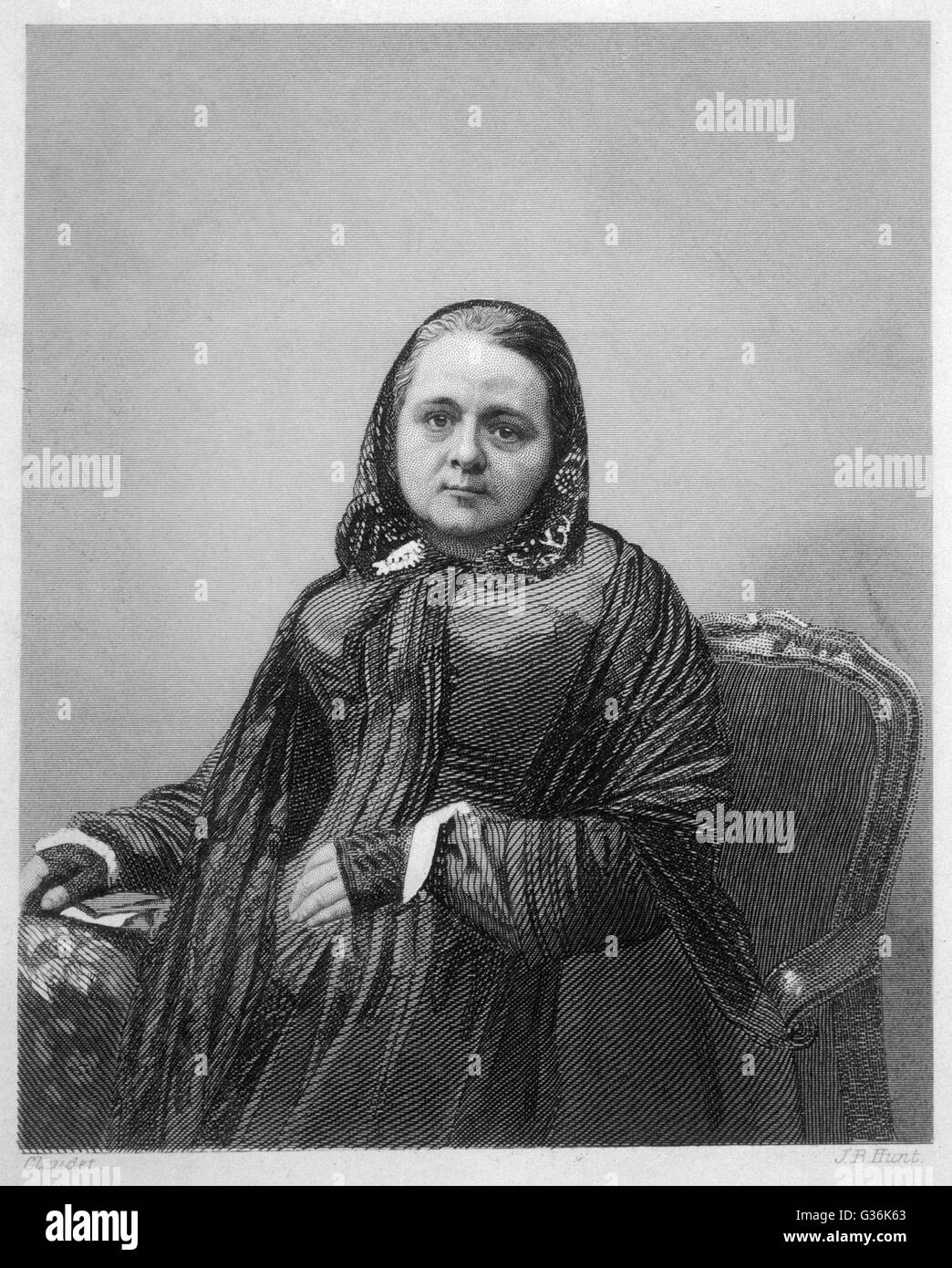 CAROLINE CHISHOLM 1808 1877 The Emigrant S Friend Stock Photo Alamy Caroline Chisholm 1808 1877 The Emigrants Friend G36K63