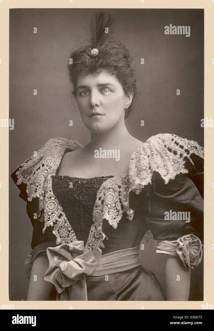 Jennie Jerome, Lady Randolph Churchill (1854 - 1921)     Date: 1893 Stock Photo