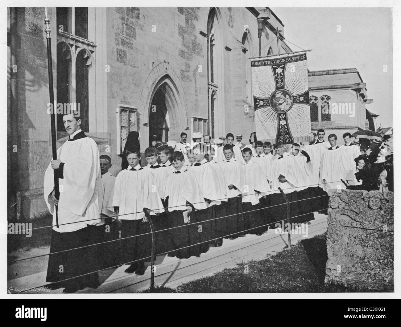 Painswick Clipping 1902 Stock Photo