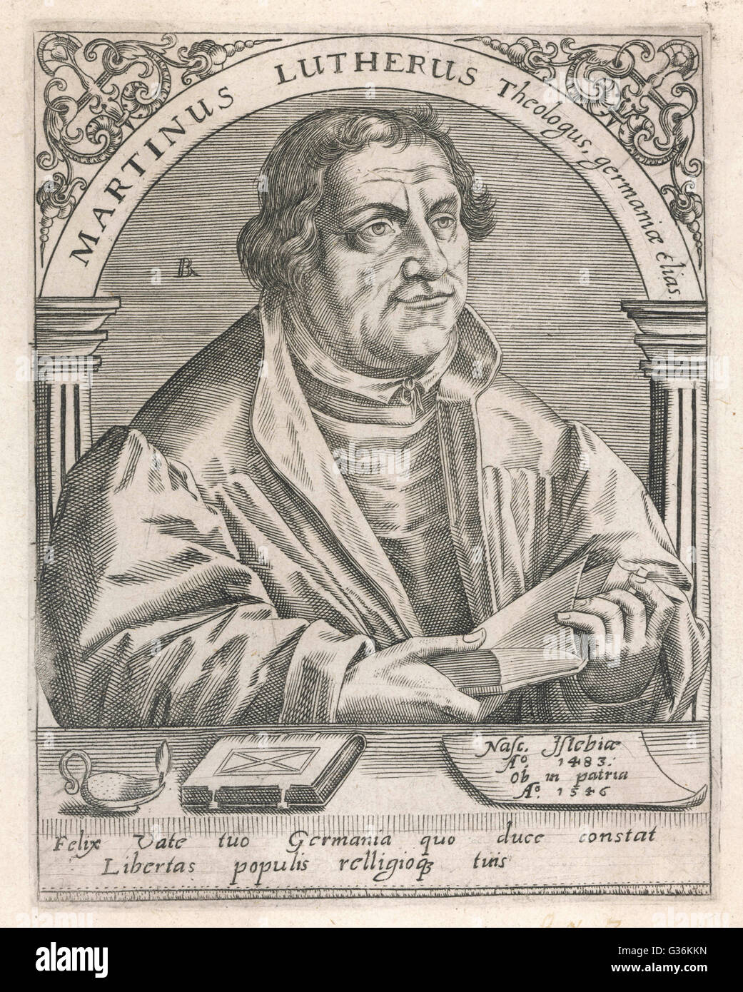 Martin LUTHER (1483-1546), German theologian Stock Photo