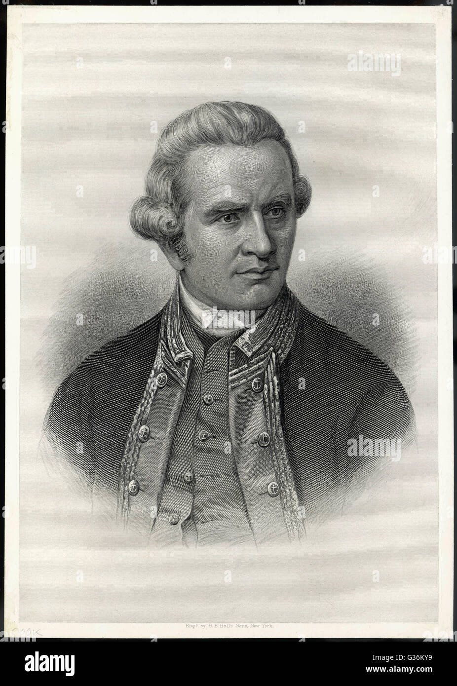 Captain James Cook (1728-1779) Explorer Stock Photo