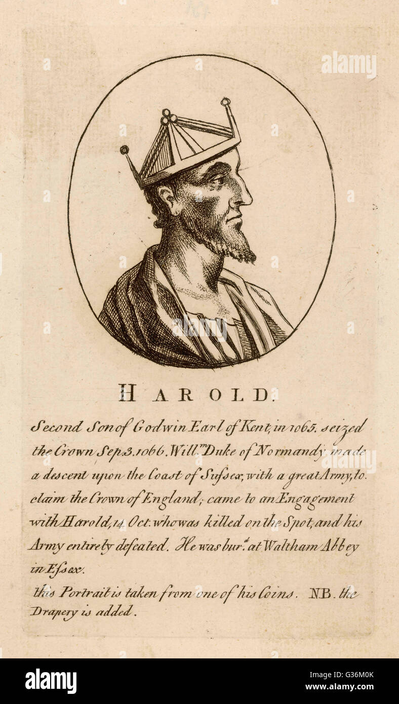 King Harold II Stock Photo