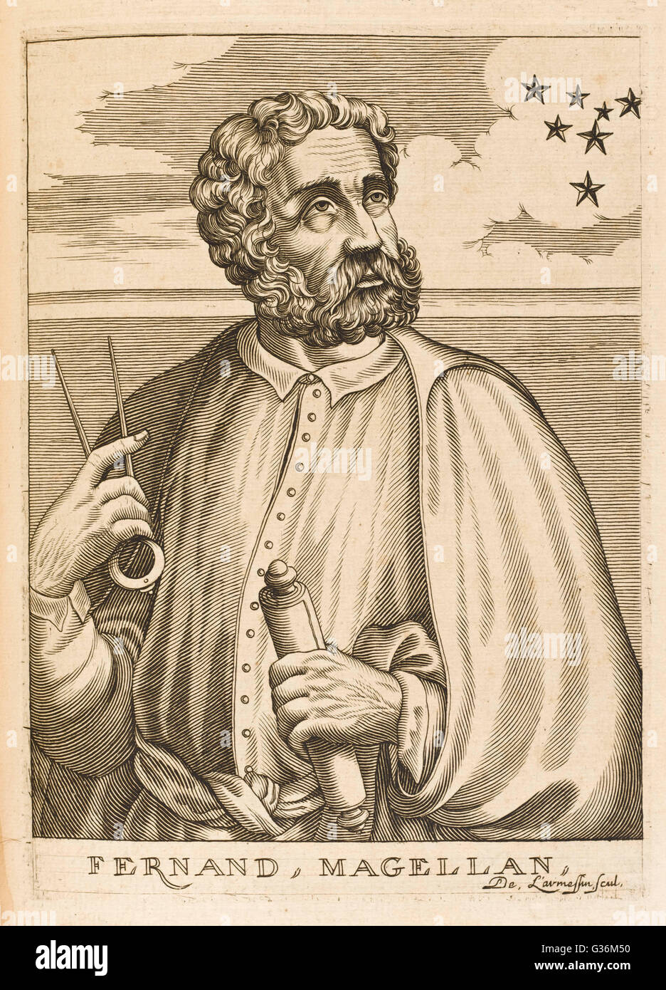 Ferdinand Magellan (1480-1521) (Fernando Magallanes) Portuguese navigator