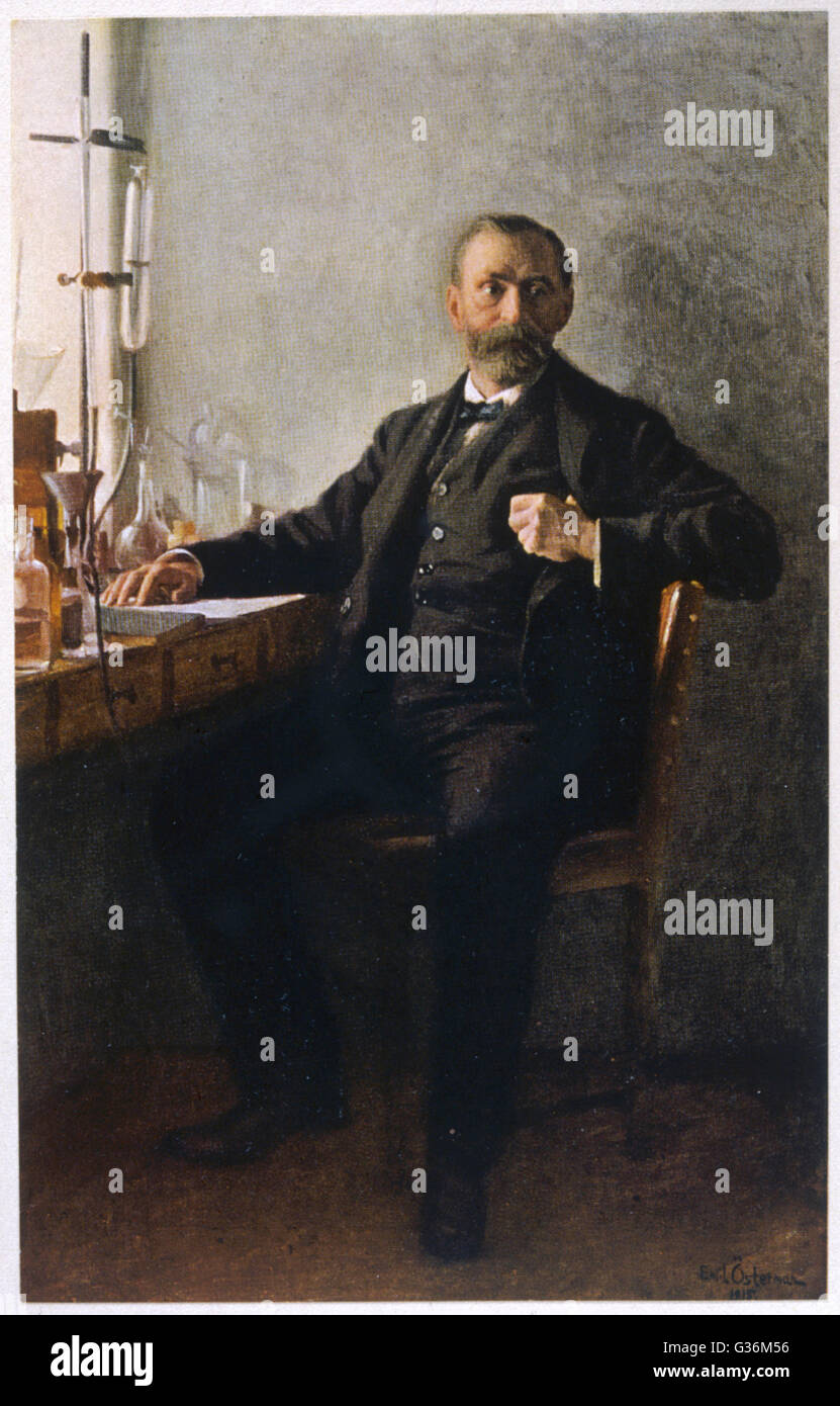 Alfred Nobel (1833-1896) Swedish inventor, manufacturer  and prize-giver Stock Photo