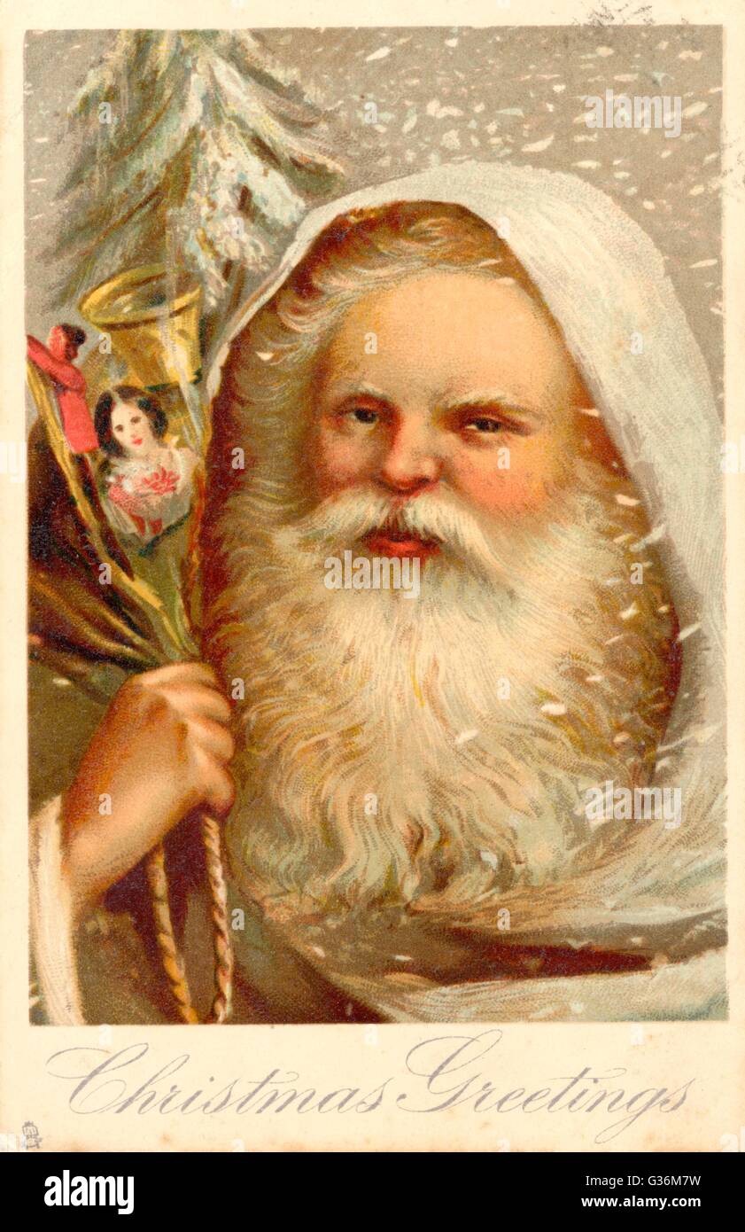 Portrait of Father Christmas Stock Photo Alamy