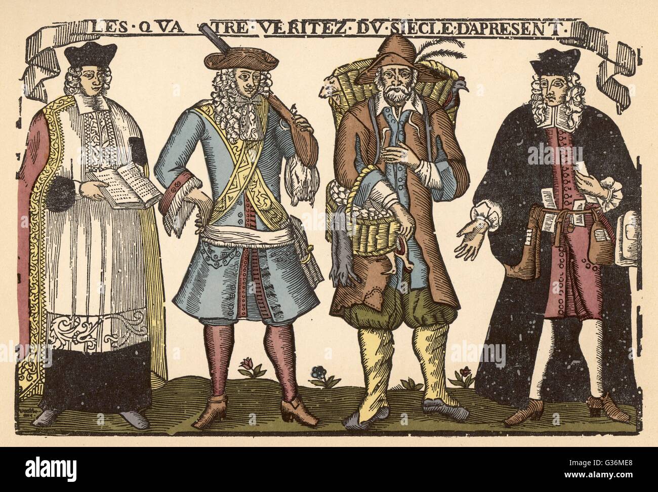 17th century social classes Stock Photo