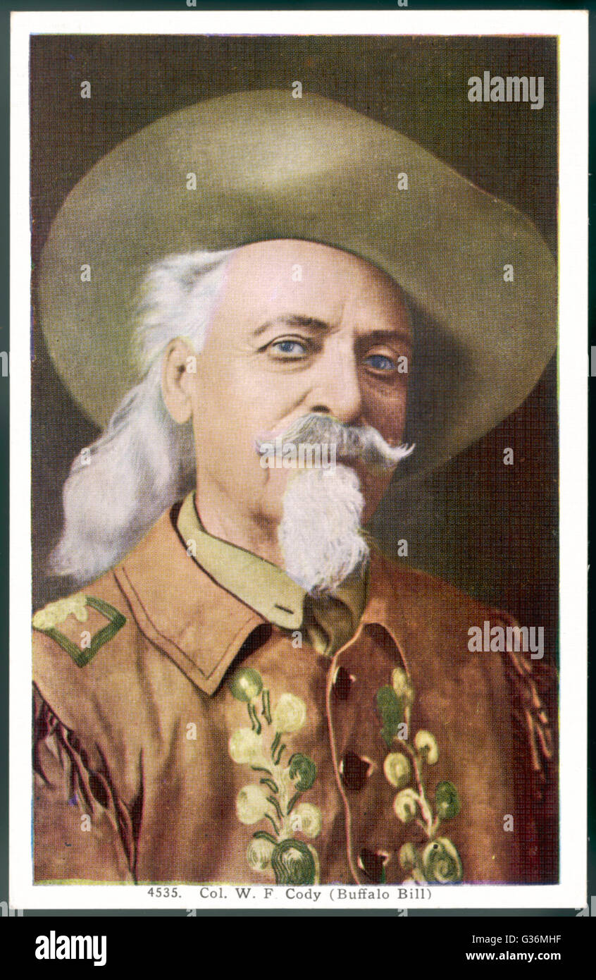 colonel WILLIAM FREDERICK CODY (1846-1917) aka Buffalo &amp; showman Stock Photo