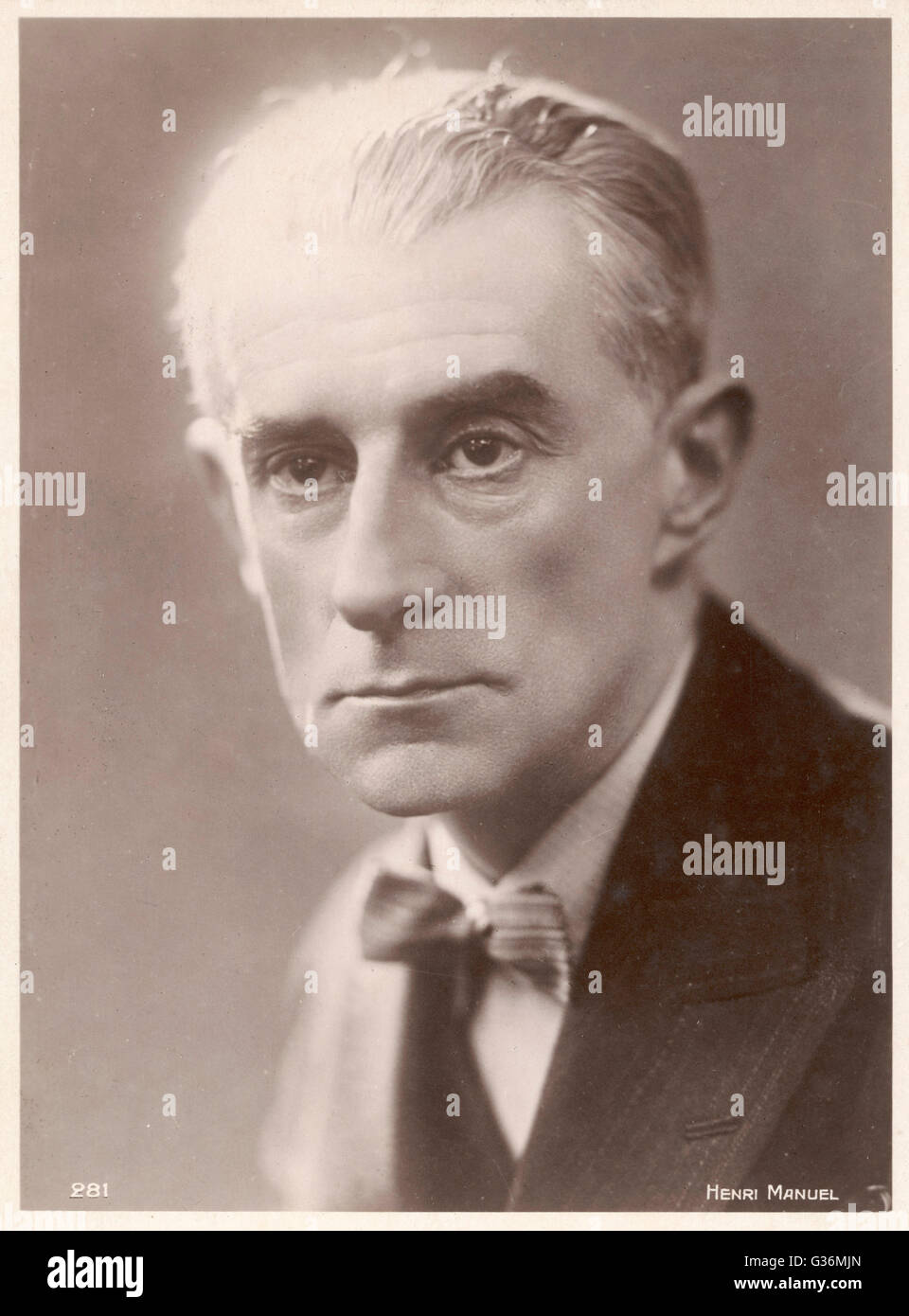 Maurice Ravel (1875-1937) French musician and composer Stock Photo