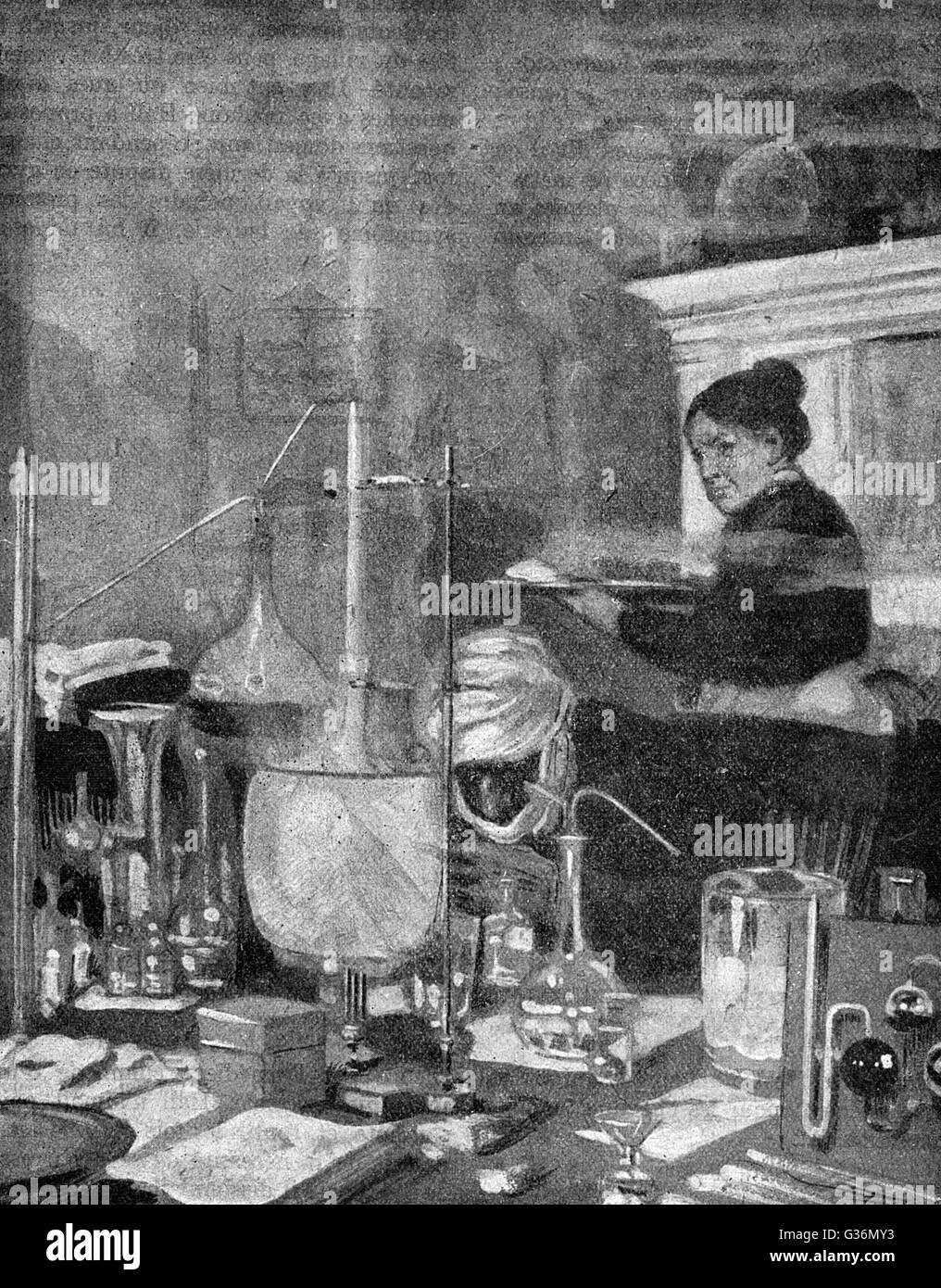 The Invisible Man in the laboratory Stock Photo