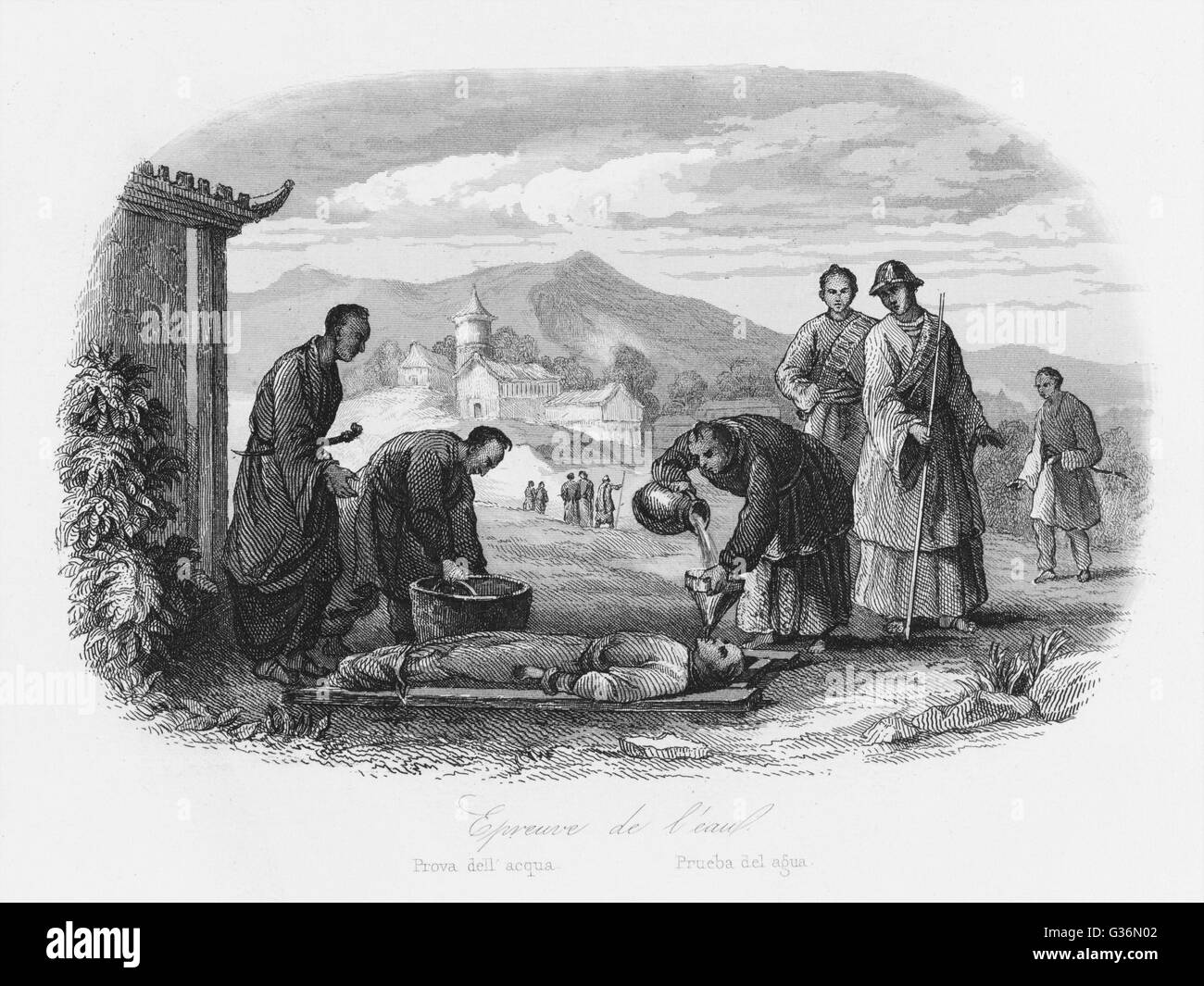 Missionary Geronimo Mastrilli water torture Stock Photo Alamy
