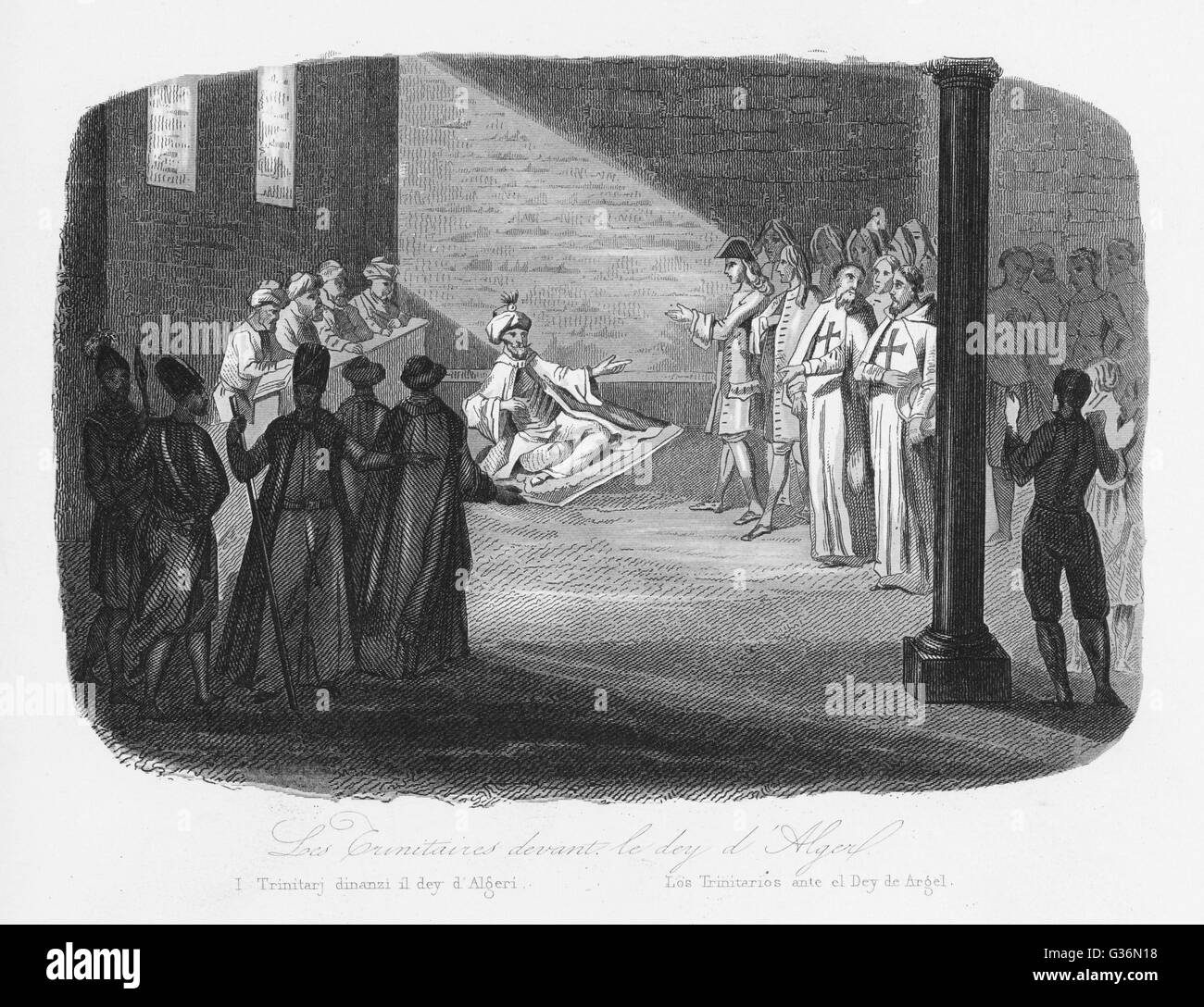 Christian slaves ransomed, Algiers Stock Photo