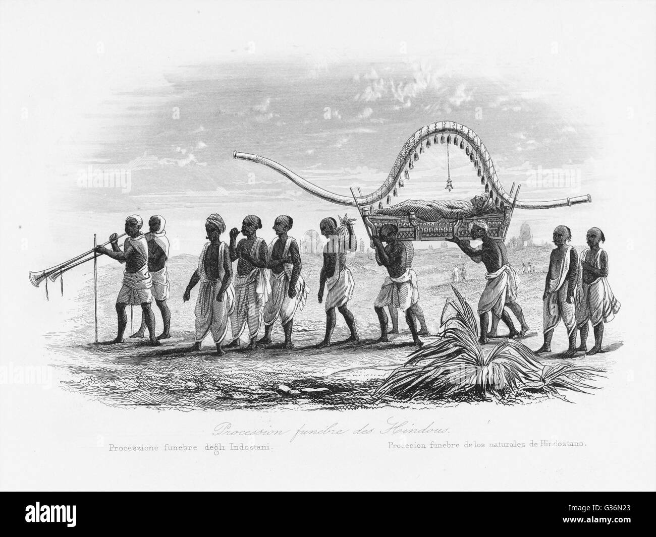 An indian funeral procession date hires stock photography and images