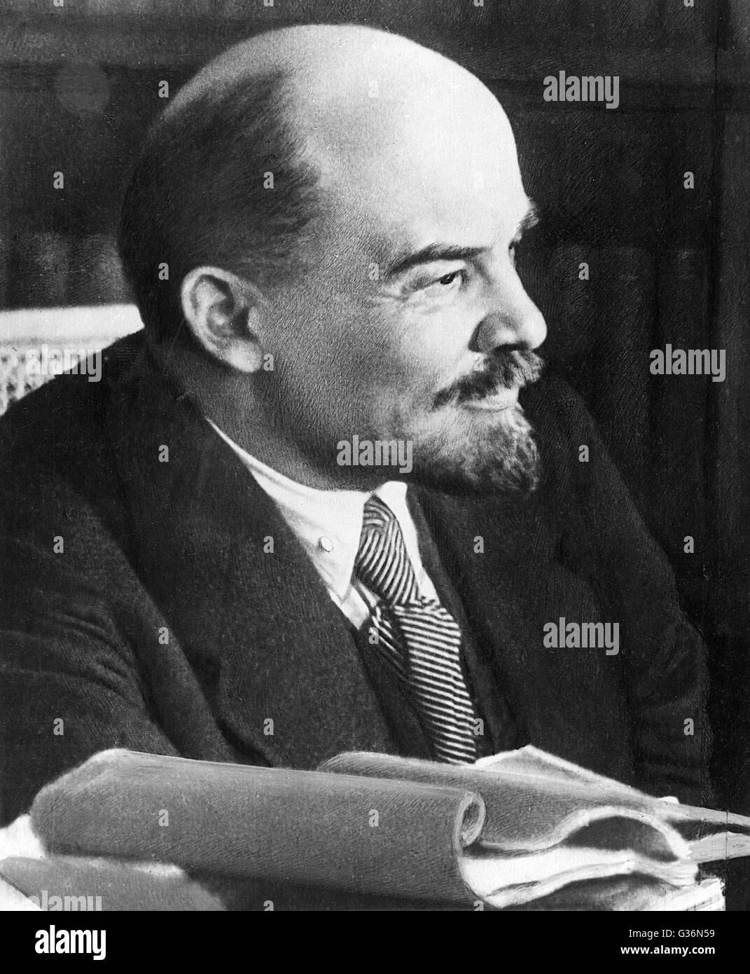 Vladimir Ilyich Lenin, Russian statesman Stock Photo