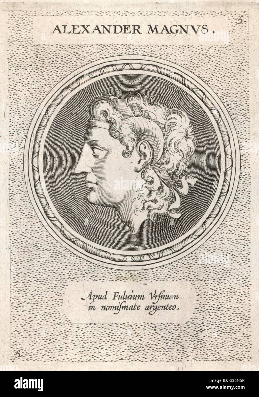 Alexander the Great, King of Macedon Stock Photo