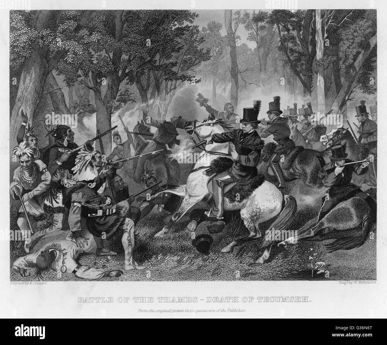 Native americans british war hi-res stock photography and images - Alamy