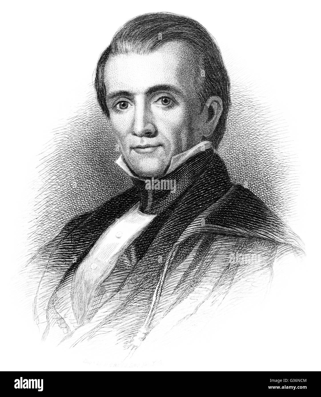 James Knox Polk, President of the United States Stock Photo