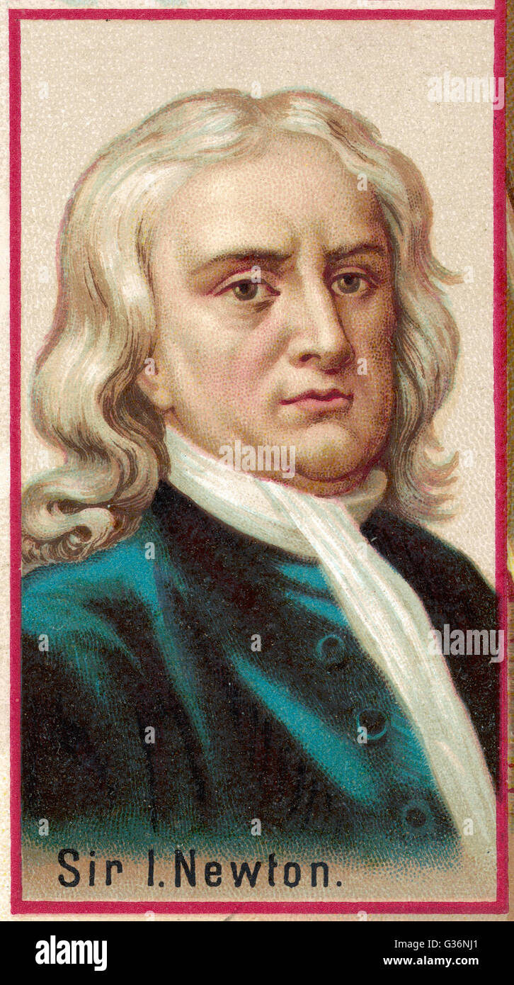 Sir Isaac Newton Stock Photo