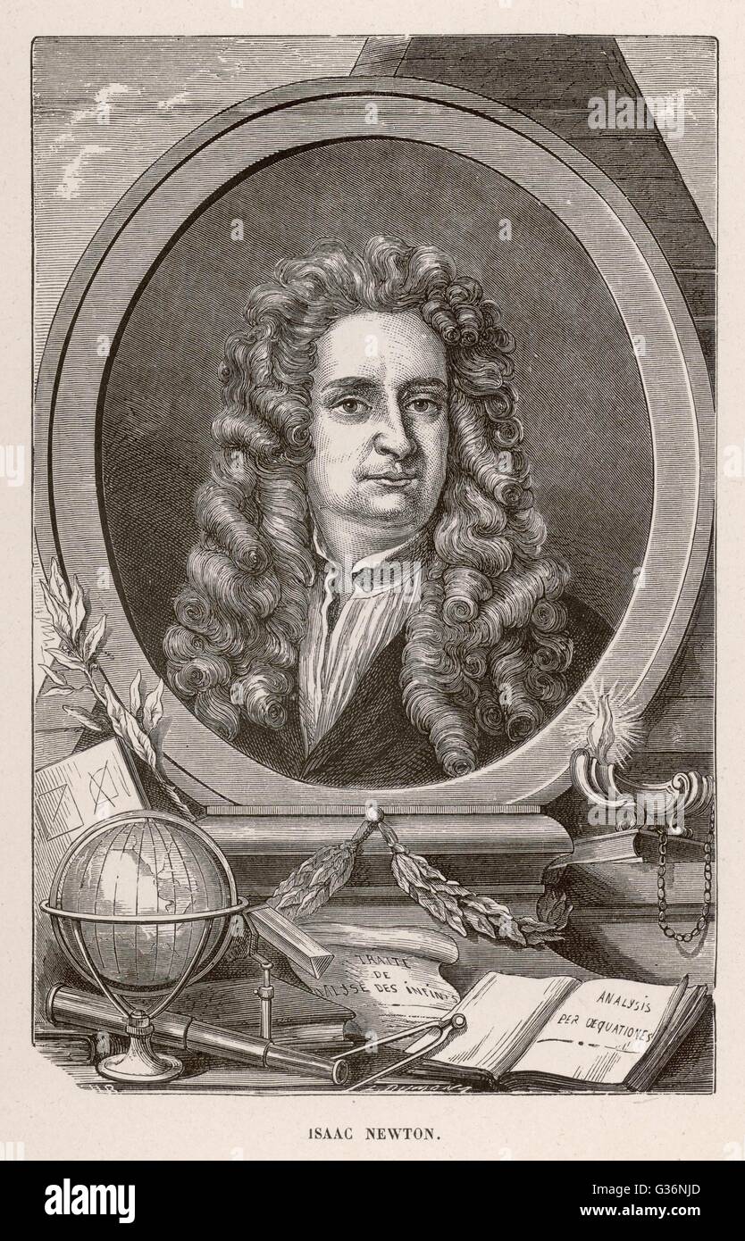 Sir Isaac Newton Stock Photo Alamy