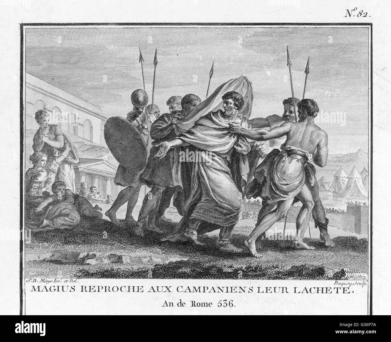 Decius Magius of Capua opposing Carthaginian domination Stock Photo