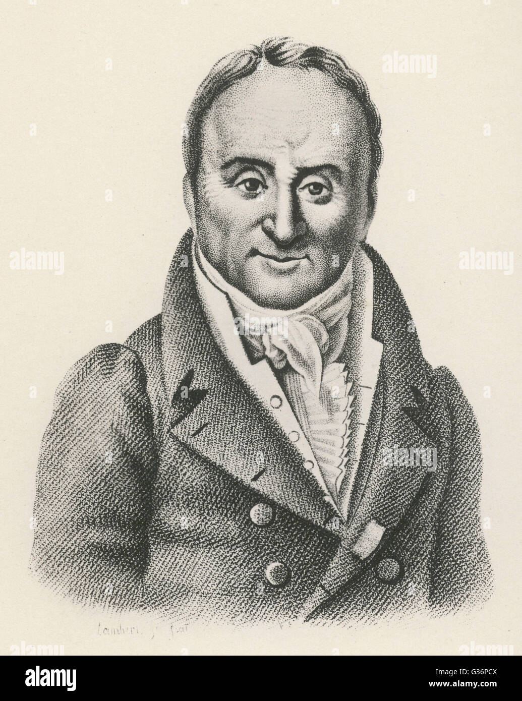 Philippe Pinel, French physician, known for his reforms in the treatment of mental patients. He contributed to the classification of mental disorders, and is regarded by some as the father of modern psychiatry.      Date: 1745 - 1826 Stock Photo