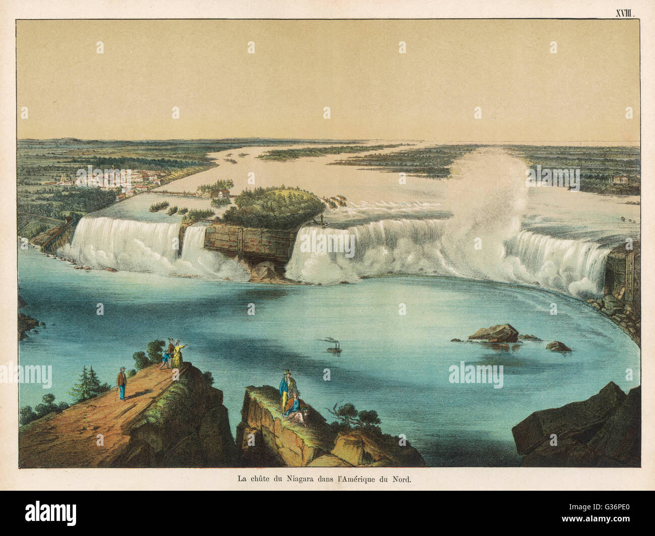 Niagara Falls between Canada and the USA Stock Photo - Alamy