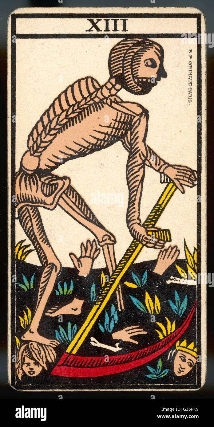 Tarot Card - La Mort (Death Stock Alamy