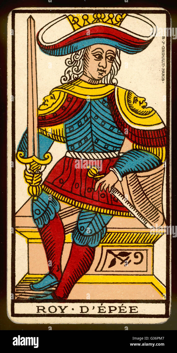 Tarot card king hi-res stock photography and images - Alamy