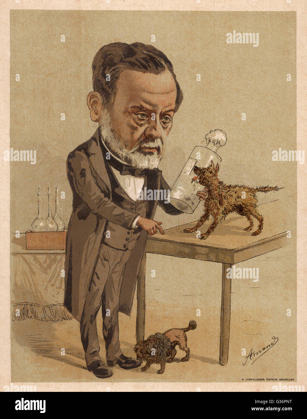 Louis Pasteur, French chemist and microbiologist. Best known for his Stock Photo - Alamy