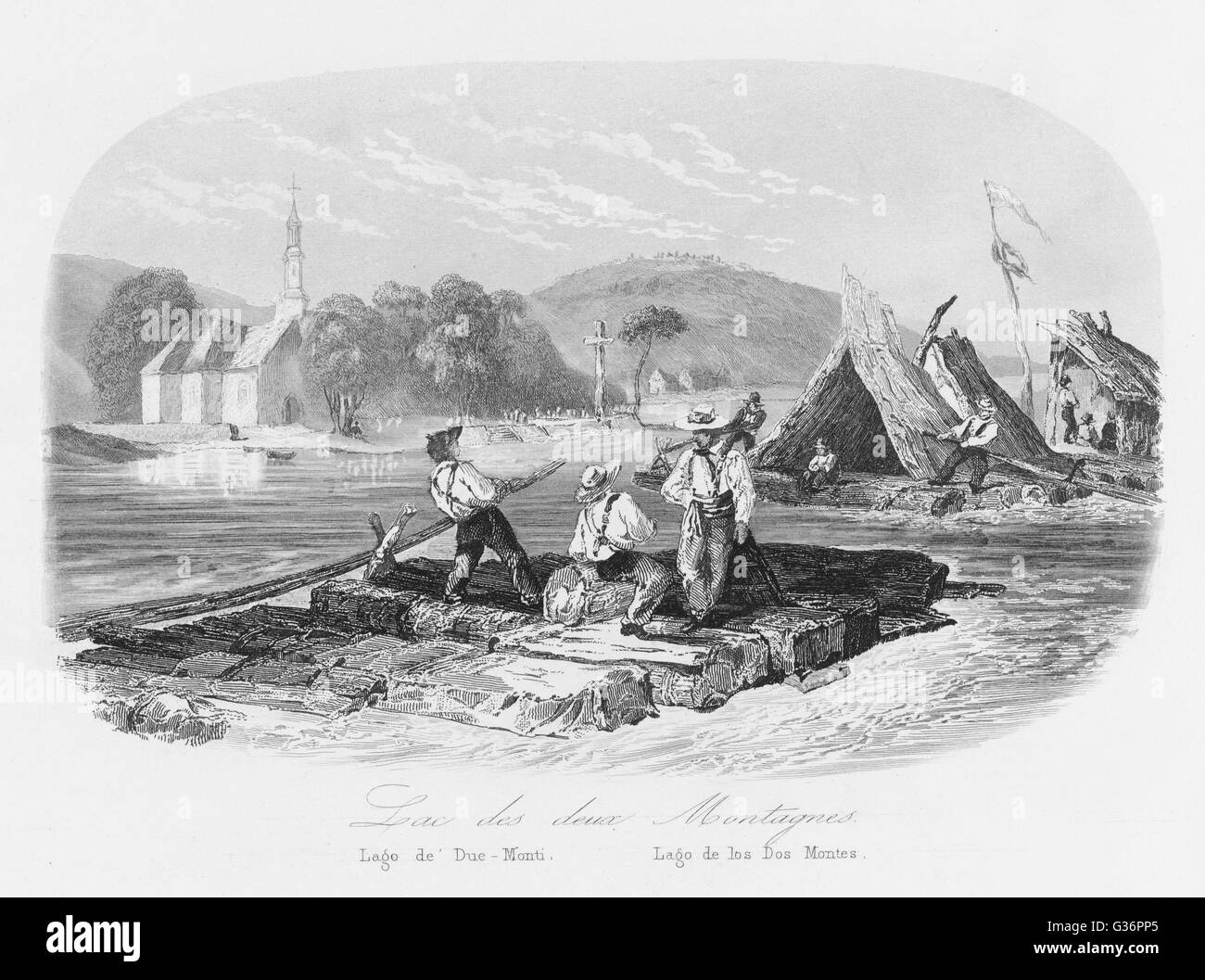 View of the Lake of Two Mountains (Lac des Deux Montagnes), in Quebec