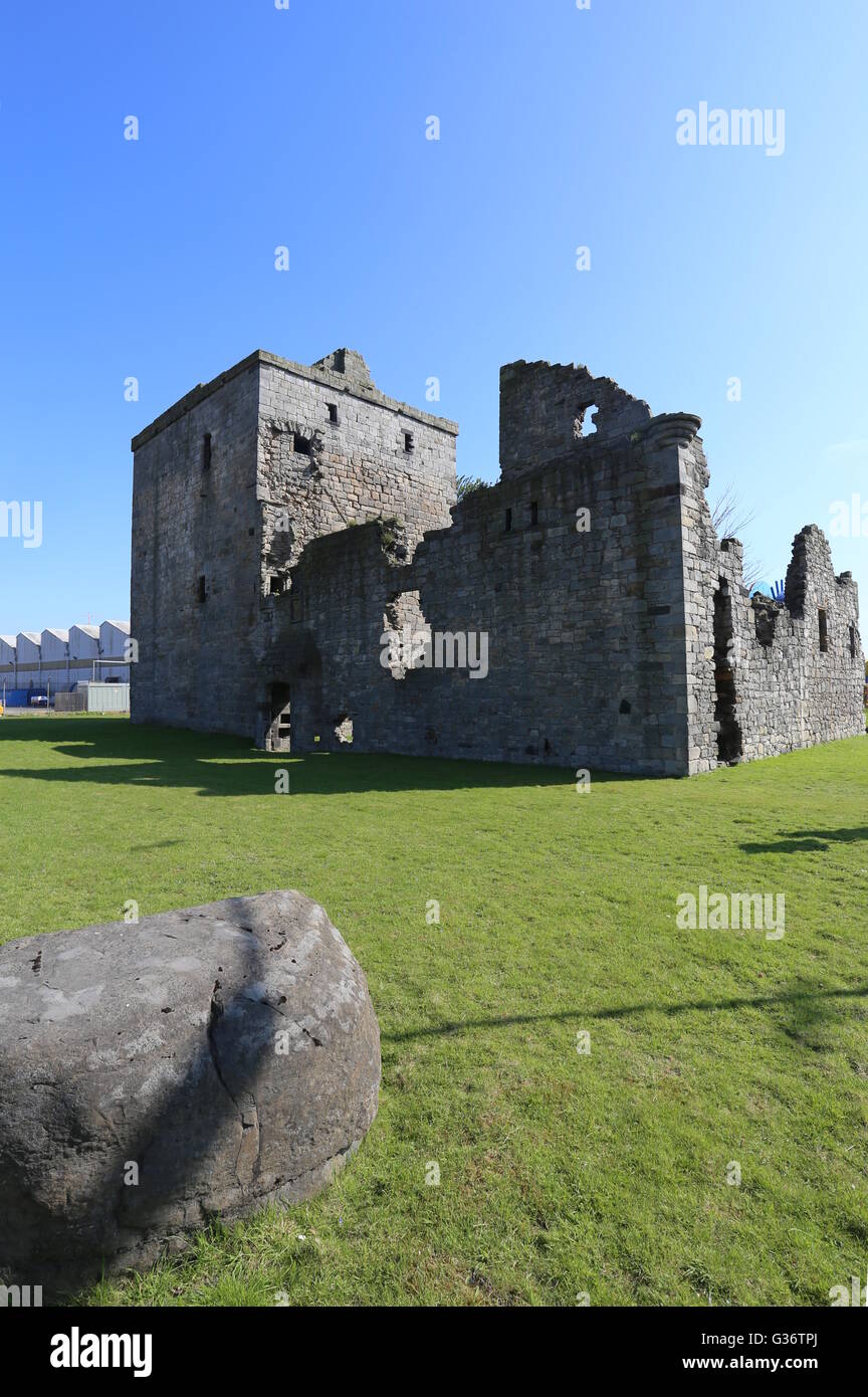Ruins of Rosyth castle Fife Scotland June 2016 Stock Photo Alamy
