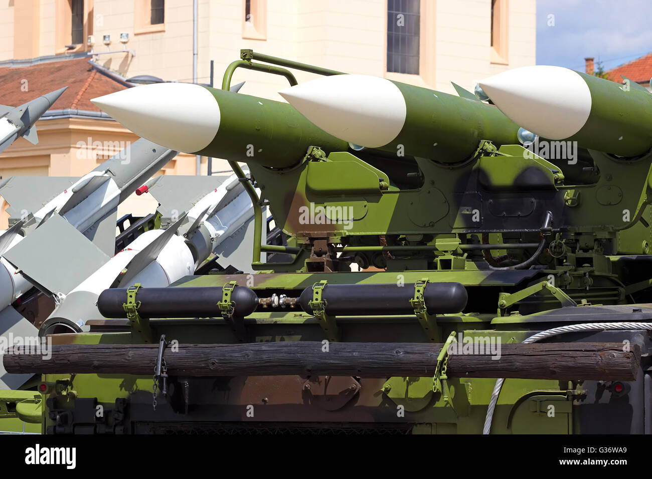 Surface-to-air missile systems Stock Photo