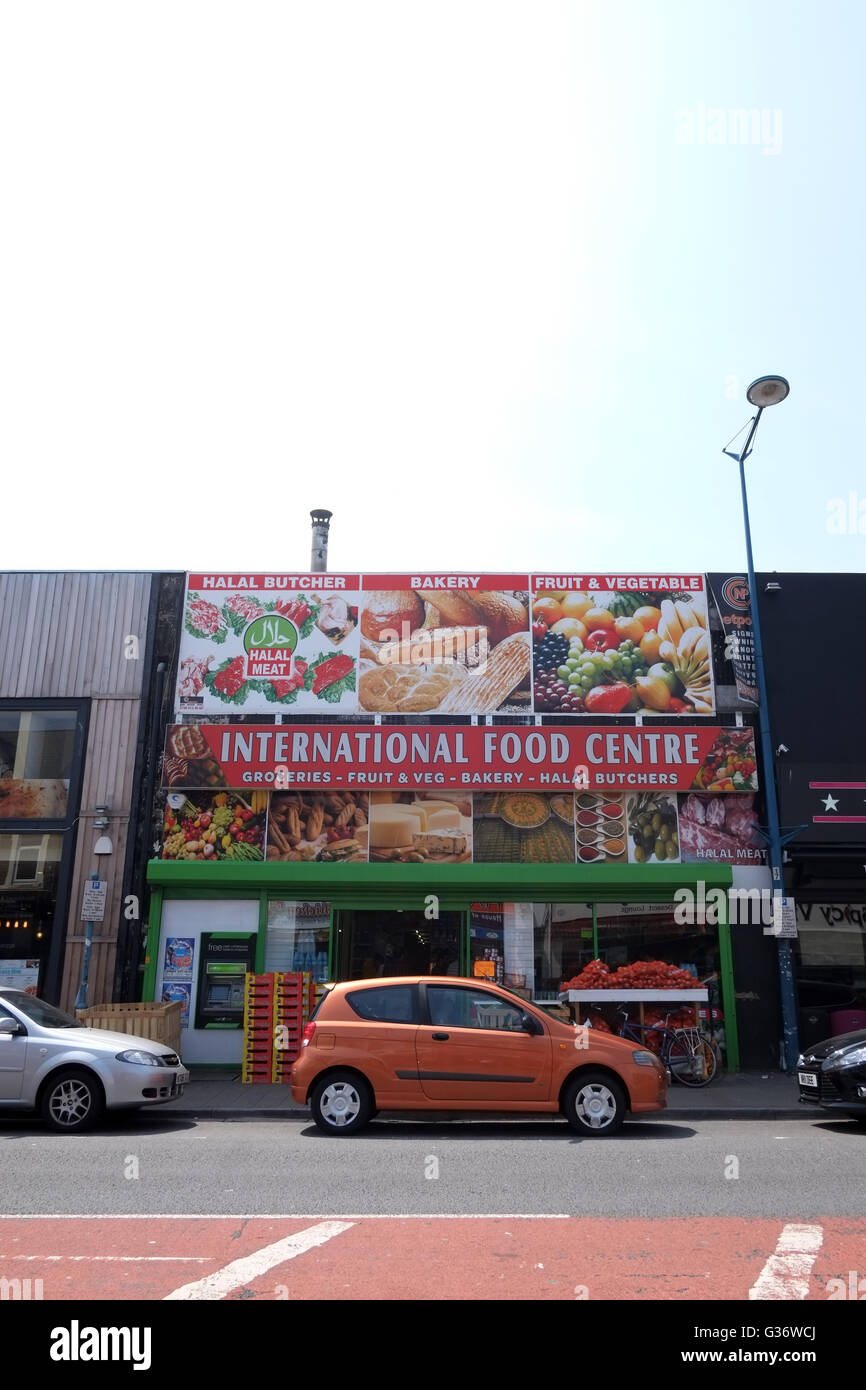 8th August 2016 International foods shops on City Road in Cardiff