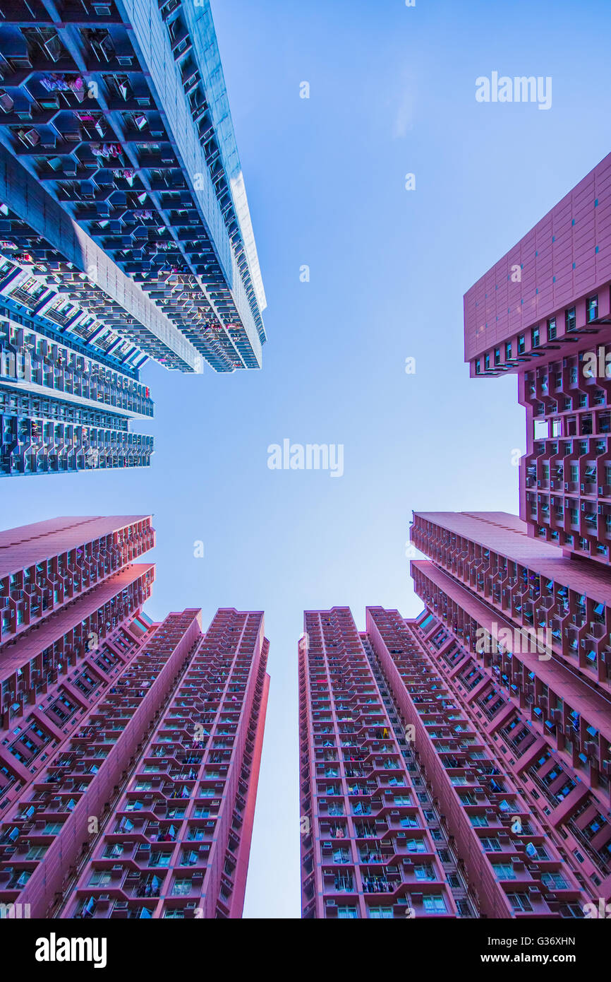 Hong Kong Apartments Stock Photo Alamy