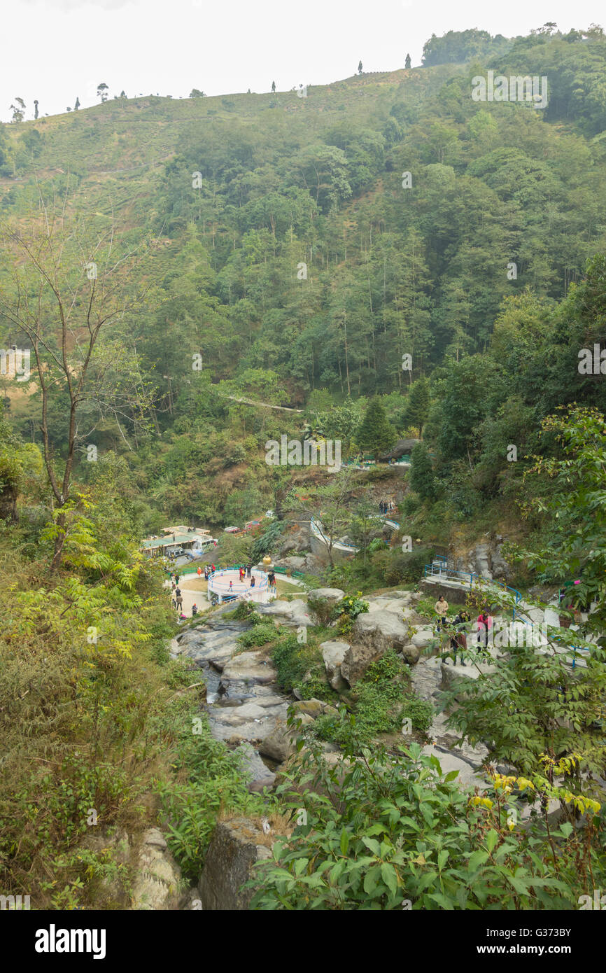 Barbotey Rock Garden, Darjeeling, West Bengal, India Stock Photo