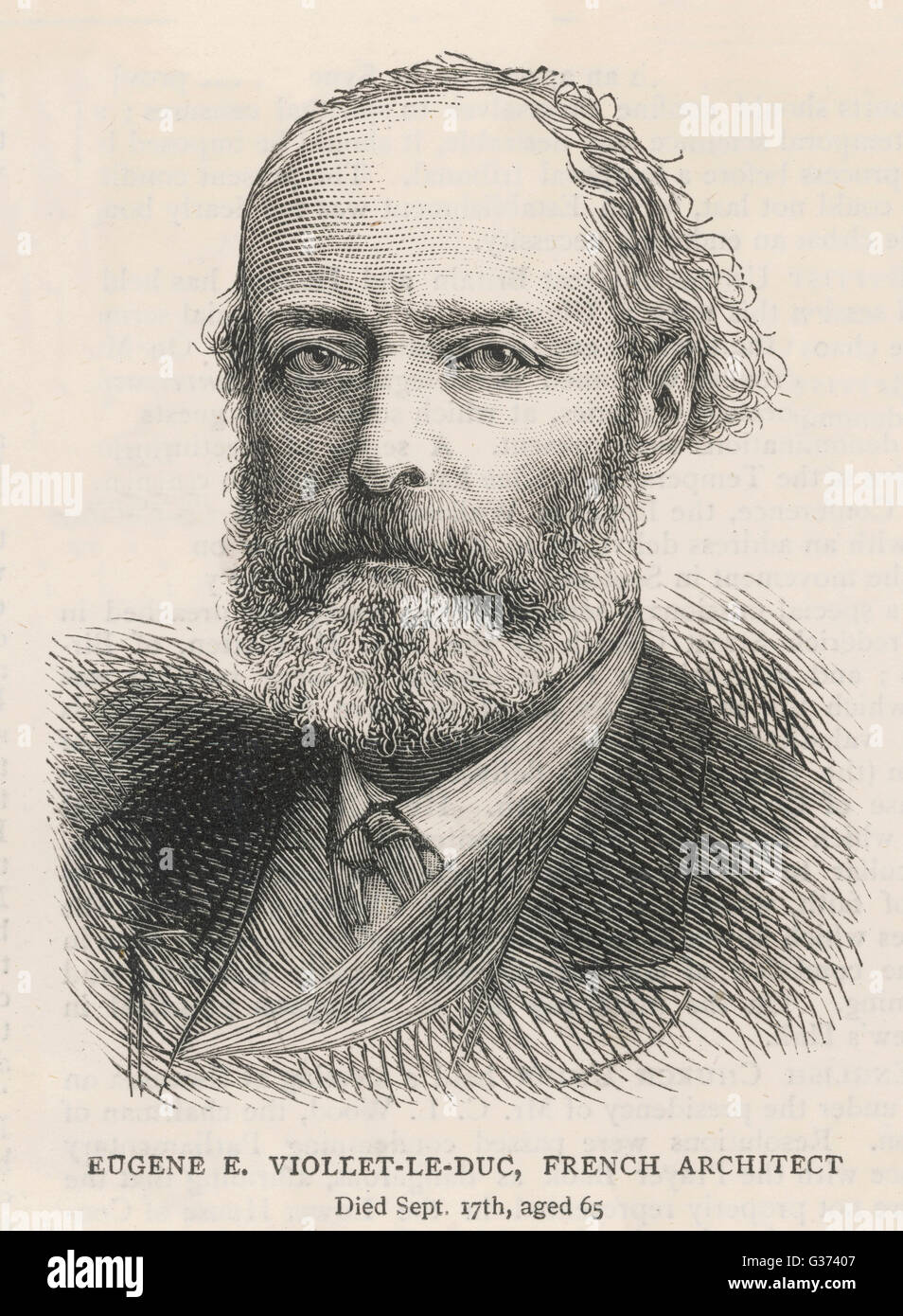 EUGENE VIOLLETLEDUC French architect known for his drastic