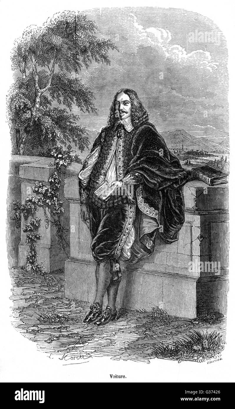 VINCENT VOITURE French courtier and writer         Date: 1597 - 1648 Stock Photo