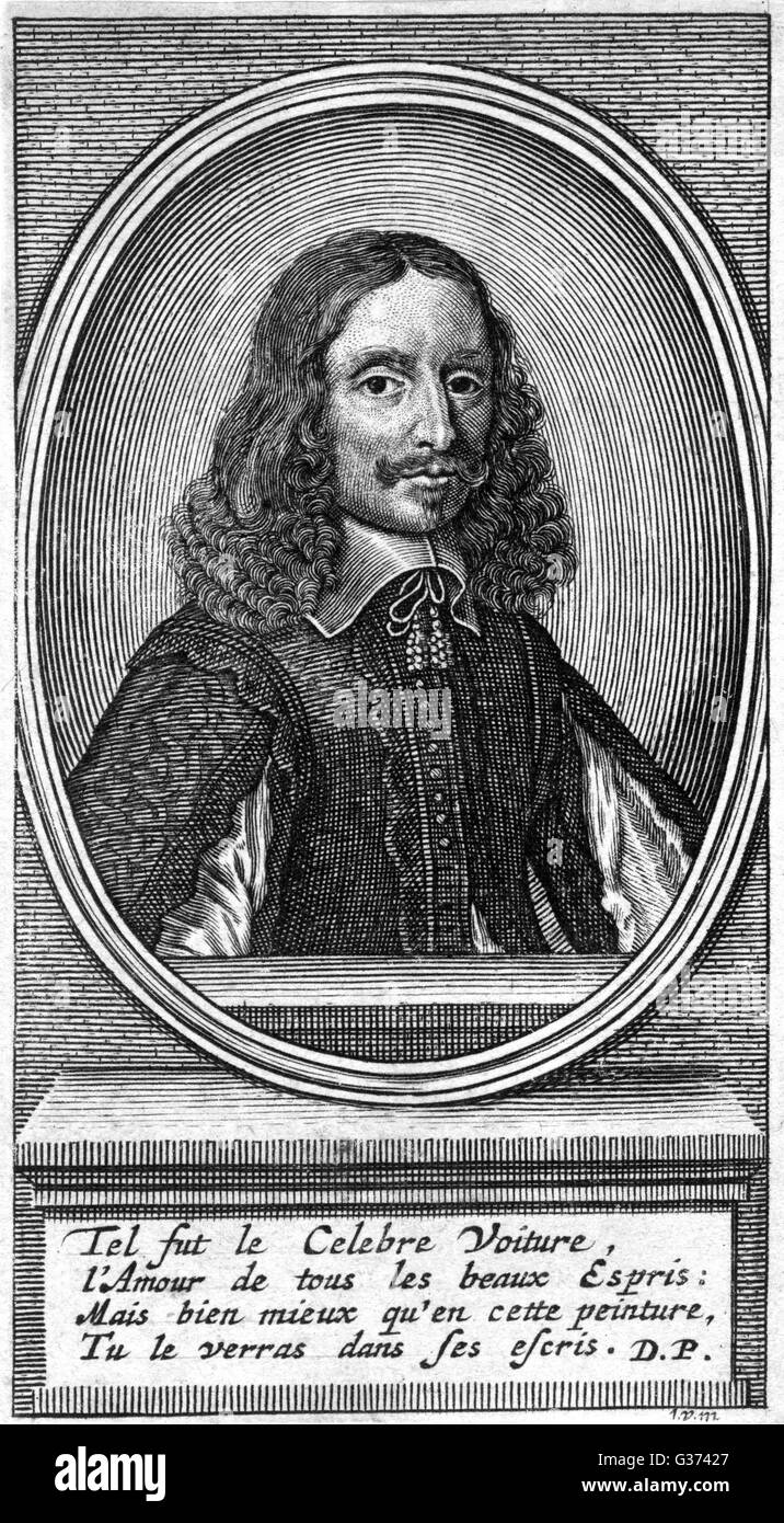 VINCENT VOITURE French courtier and writer         Date: 1597 - 1648 Stock Photo